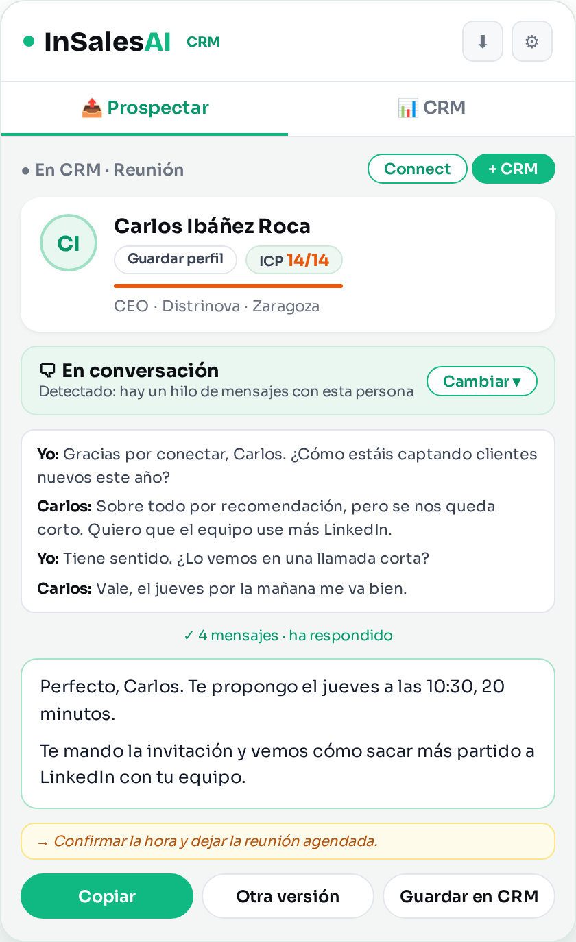 Respuesta generada a partir del hilo
