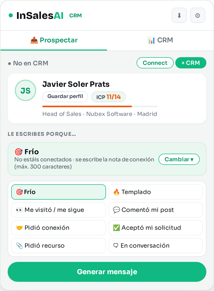 Selector de las 8 señales